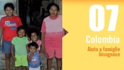 Progetto 7 – Colombia – Aiuto a famiglie bisognose